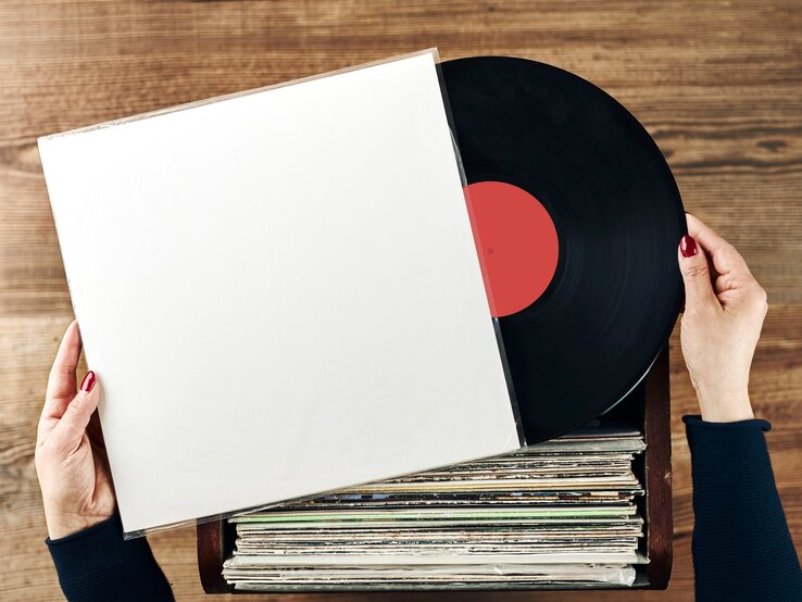 Schallplatten, mit Schallplatten basteln