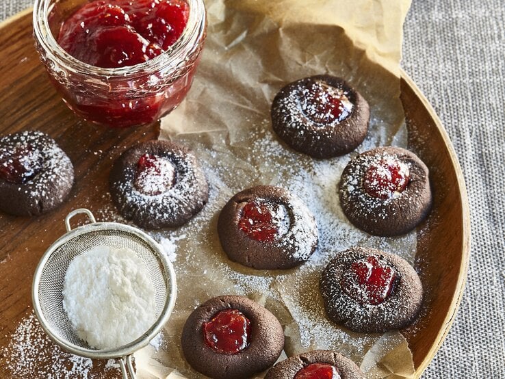 Schmalzplätzchen mit Marmelade