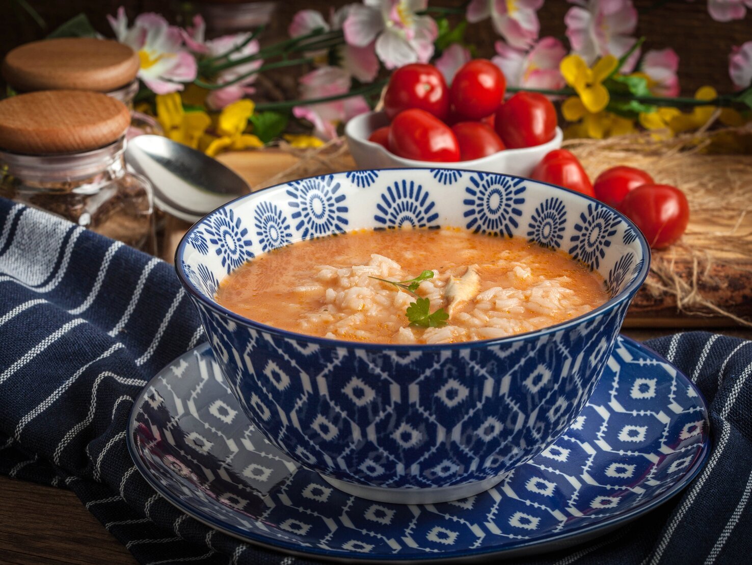 Tomatensuppe mit Reis: Einfaches Rezept zum Abnehmen