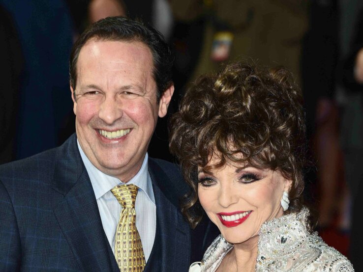 Joan Collins und ihr Ehemann Percy Gibson bei der The Time Of Their Lives Film Premiere am 8.03.2017 in London