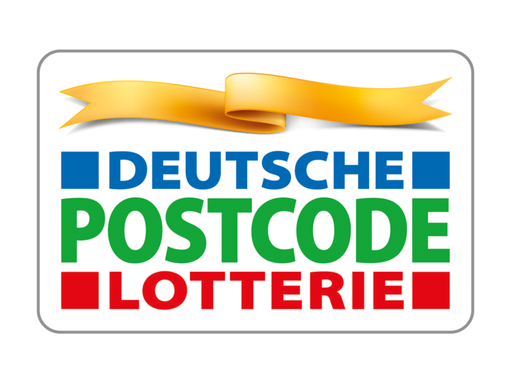 Logo mit dem Schriftzug "Deutsche Postcode Lotterie"