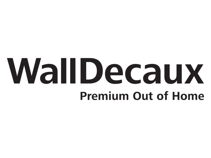 Logo mit dem Schriftzug "WallDecaux Premium Out of Home"