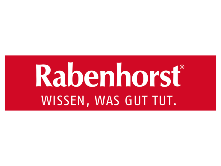 Logo mit dem Schriftzug "Rabenhorst. WISSEN, WAS GUT TUT.