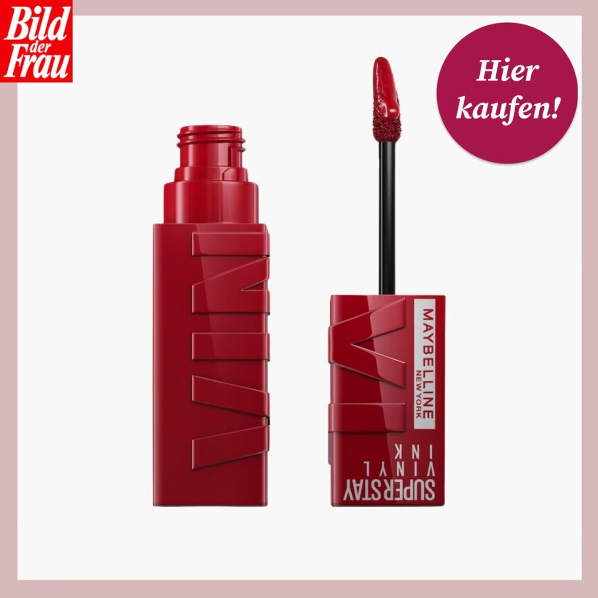 Zu sehen ist die Shoppingvorlage von BdF, in welcher ein Lippenstift von Maybelline präsentiert wird. | © Douglas DE