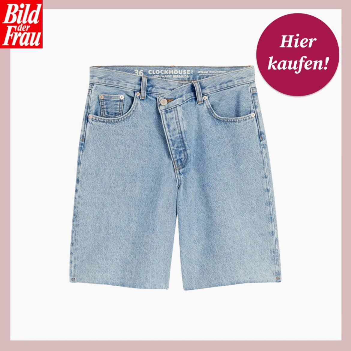 Zu sehen ist die SHoppingvorlage von BdF, in welcher eine long Shorts von C&A präsentiert wird | © C&A