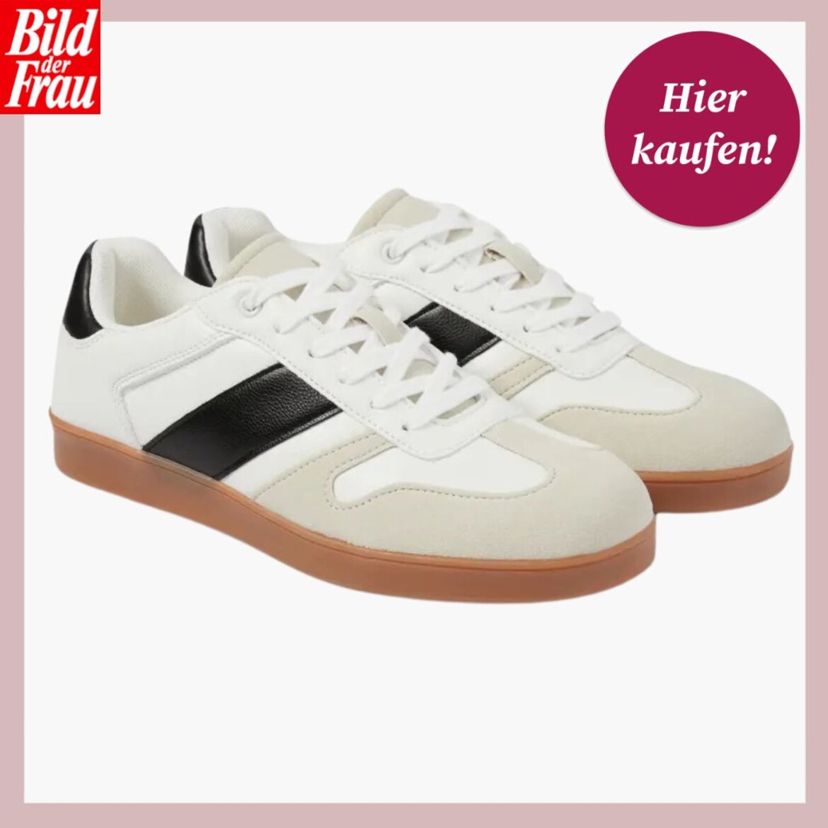 Zu sehen ist die Shoppingvorlage von BdF, in welcher Sneaker von C&A präsentiert werden. | © C&A