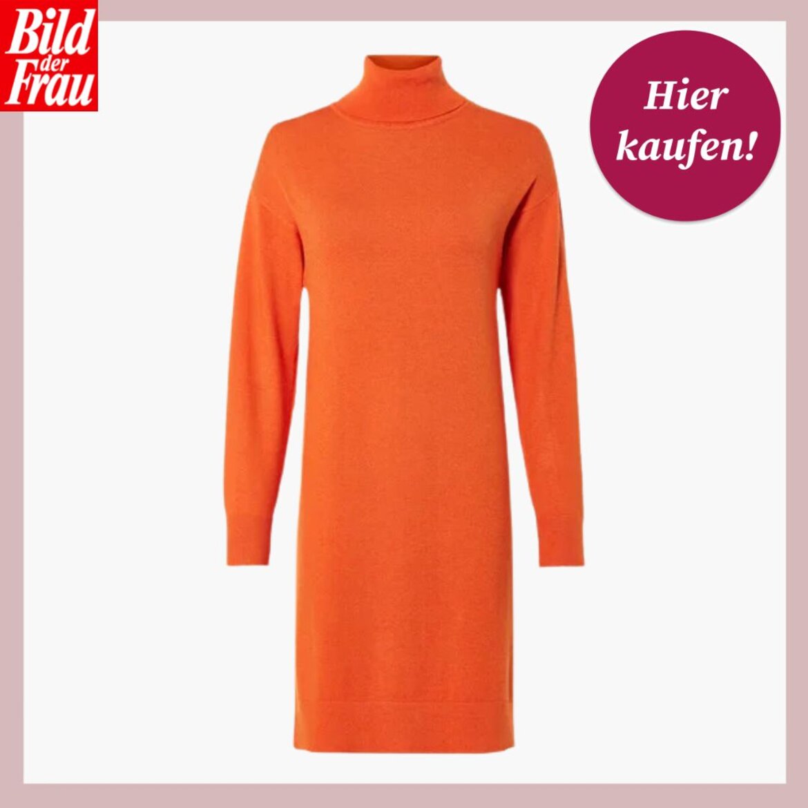 Zu sehen ist die Shoppingvorlage von BdF, in welcher ein Strickkleid von Lidl präsentiert wird | © Lidl