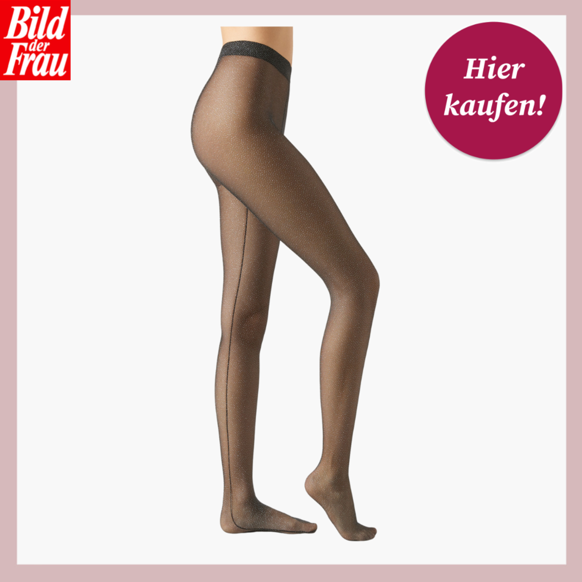 Werbebild von Strumpfhose mit Glitzer. | © Calzedonia